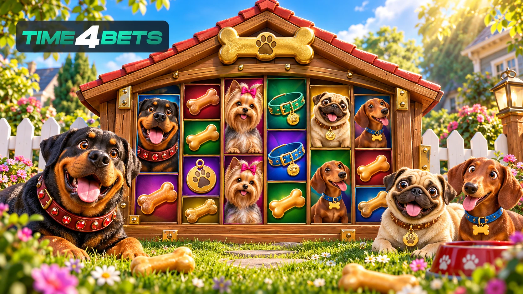 The Dog House Megaways Slot Reels