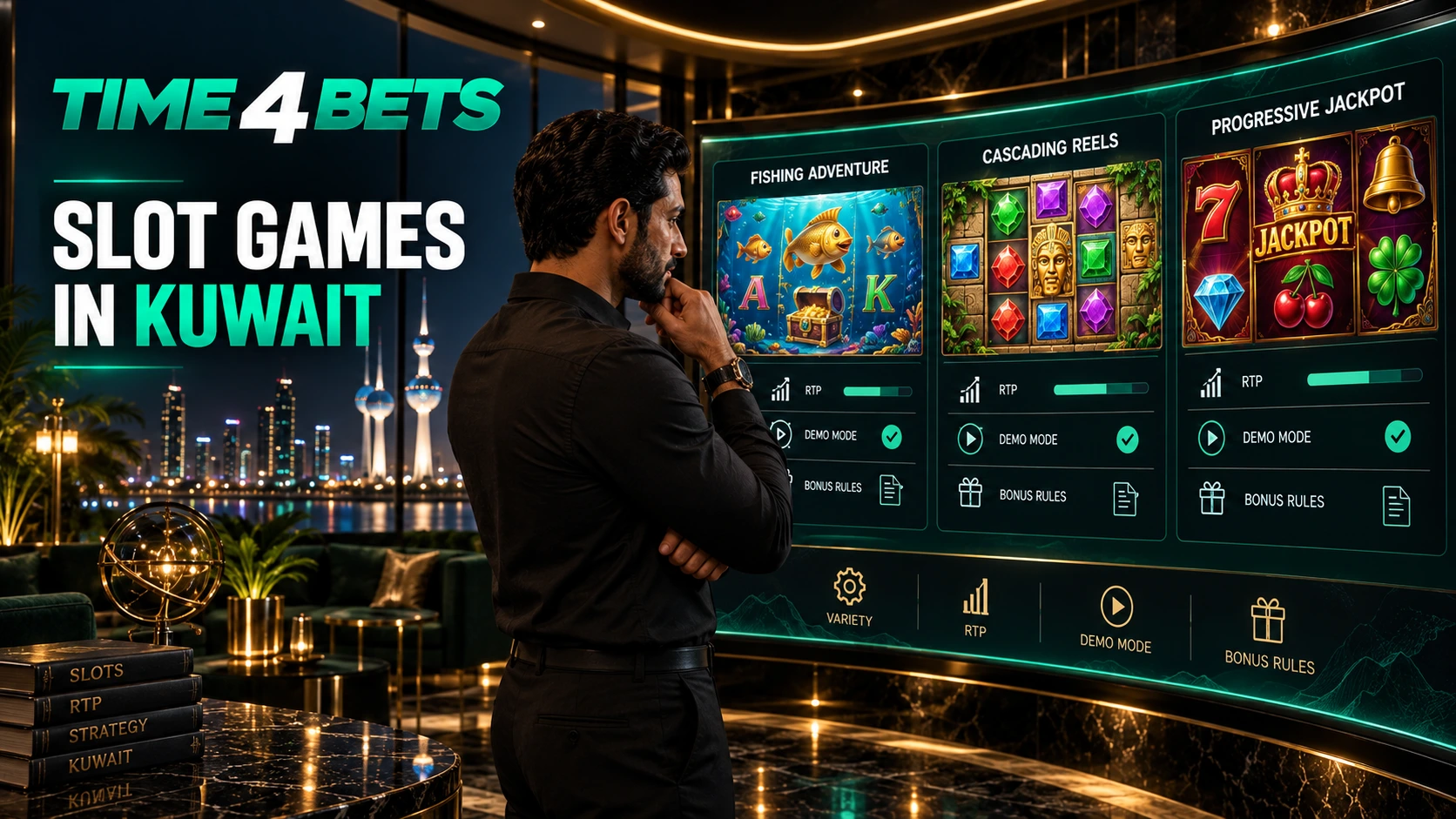 Time4Bets Slot Games in Kuwait: Providers, RTP, Demos and Bonus Rules