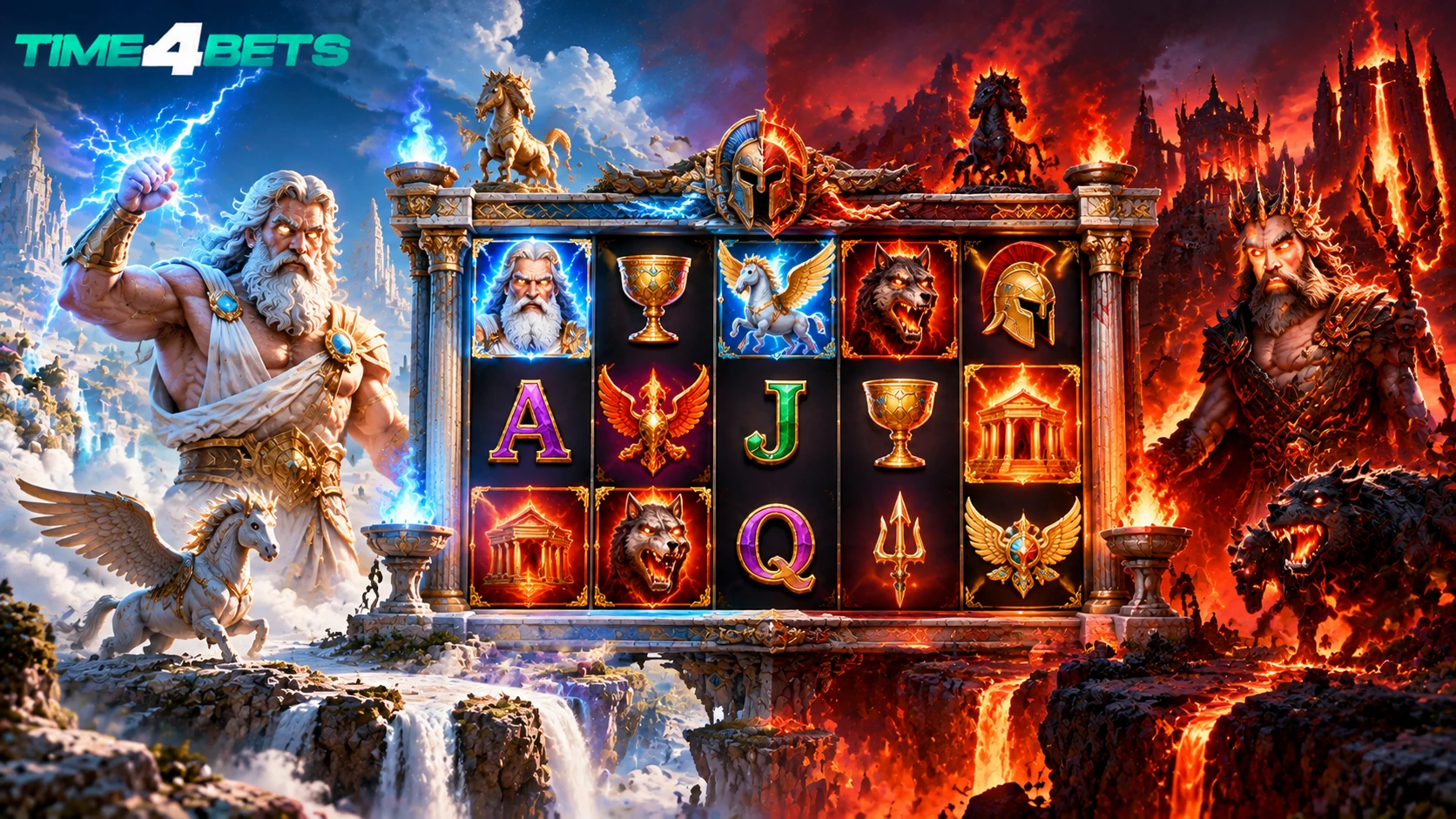 Zeus vs Hades Expanding Wilds Battle